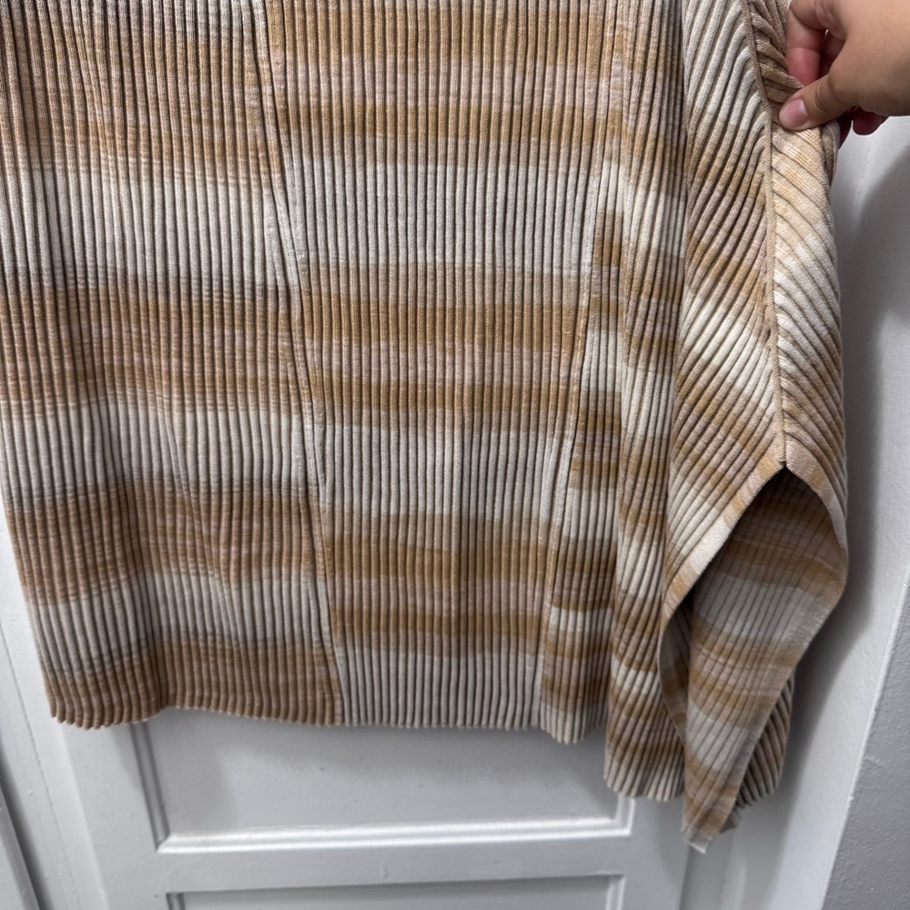 Simkhai Caelan Asymmetrical Ribbed Skirt in Sand Multi - Picture 7 of 11